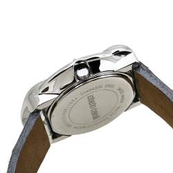 مملوكة مسبقًا Roberto Cavalli Silver Stainless Steel Snake 7251165615 Women's Wristwatch 38 mm