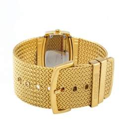 مملوكة مسبقًا Roberto Cavalli Gold Tone Stainless Steel Ellisse R7253114617 Women's Wristwatch 40mm