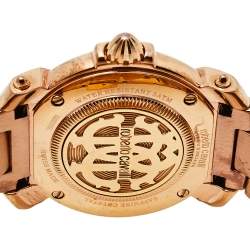 Roberto Cavalli By Franck Muller Rose Gold Tone Stainless Steel 1L005 Women's Wristwatch 35 mm