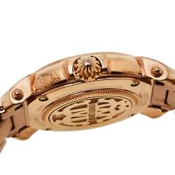 Roberto Cavalli By Franck Muller Rose Gold Tone Stainless Steel 1L005 Women's Wristwatch 35 mm