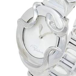 Roberto Cavalli Silver Stainless Steel Snake R7253165515 Women's Wristwatch 37 mm