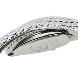 Pre Owned Just Cavalli Silver Stainless Steel Serpent Bracelet Poison JC7253153515 Women's Wristwatch 27 mm