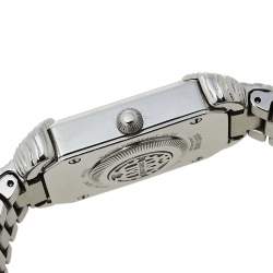 مملوكة مسبقًا Roberto Cavalli By Franck Muller Silver Stainless Steel Diamonds 2L003 Women's Wristwatch 21 mm