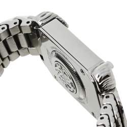 مملوكة مسبقًا Roberto Cavalli By Franck Muller Silver Stainless Steel Diamonds 2L003 Women's Wristwatch 21 mm