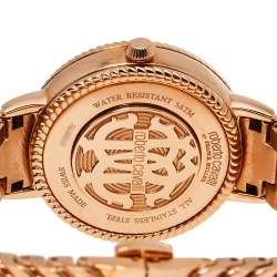 Roberto Cavalli By Franck Muller Mother of Pearl Gold Plated Stainless Steel Snake 2L022.6 Women's Wristwatch 34 mm