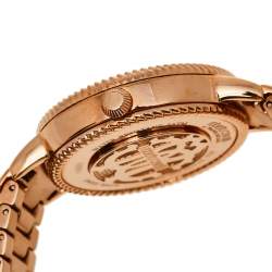Roberto Cavalli By Franck Muller Mother of Pearl Gold Plated Stainless Steel Snake 2L022.6 Women's Wristwatch 34 mm