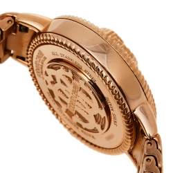 Roberto Cavalli By Franck Muller Mother of Pearl Gold Plated Stainless Steel Snake 2L022.6 Women's Wristwatch 34 mm