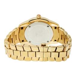 Pre Owned Roberto Cavalli Gold Plated Stainless Steel Tempus 51839 Women's Wristwatch 37 MM