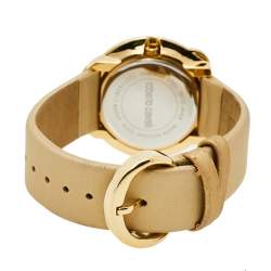 Roberto Cavalli Gold Plated Stainless Steel Snake 7251165817 Women's Wristwatch 38 mm