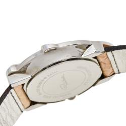 Pre Owned ساعة يد نسائية روبرتو كافالي  R7251165535 جلد ثعبان ستانلس ستيل بني 38 مم