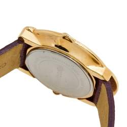 مملوكة مسبقًا ساعة يد نسائية روبرتو كافالي جلد سحلية 7251165528 ستانلس ستيل مطلي ذهب وردي شامبين 38 مم