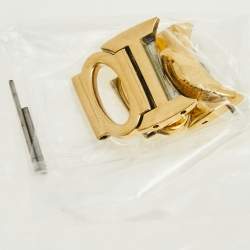 مملوكة مسبقًا ساعة يد نسائية روبرتو كافالي ثعبان R7253165517 ستانلس ستيل مطلي ذهب أصفر شامبين 37 مم