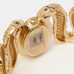 Roberto Cavalli Champagne Gold Tone Stainless Steel R7253195517 Cleopatra Women's Wristwatch 40MM