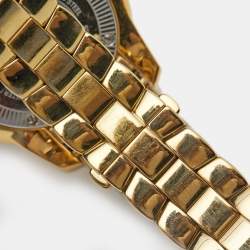 Pre Owned Roberto Cavalli Gold Plated Stainless Steel Tempus 51839 Women's Wristwatch 37 mm