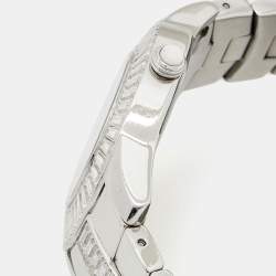 Pre Owned Roberto Cavalli Silver Stainless Steel Tempus Fugit R7253147515 Women's Wristwatch 37 mm