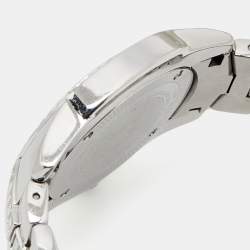 Pre Owned Roberto Cavalli Silver Stainless Steel Tempus Fugit R7253147515 Women's Wristwatch 37 mm