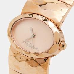 Roberto Cavalli Champagne Pink Rose Gold Plated Stainless Steel R7253133517 Women's Wristwatch 36 MM
