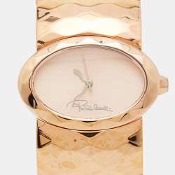 Roberto Cavalli Champagne Pink Rose Gold Plated Stainless Steel R7253133517 Women's Wristwatch 36 MM