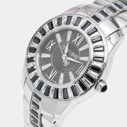 Roberto Cavalli Black Stainless Steel Tempus Fugit R7253147525 Women's Wristwatch 37 mm