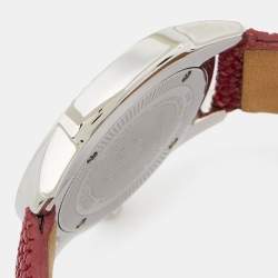 Roberto Cavalli Burgundy Stainless Steel Stingray Crystal Fugit R7251147585 Women's Wristwatch 37 mm