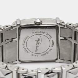 Pre Owned Roberto Cavalli Silver Stainless Steel Rock R7253121515 Women's Wristwatch 27 mm