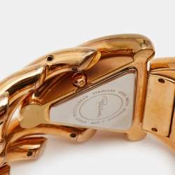 Roberto Cavalli White Rose Gold Plated Stainless Steel R7253172645  Women's Wristwatch 41 mm