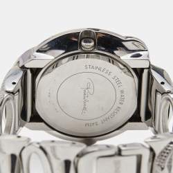 Roberto Cavalli Silver Stainless Steel Snake R7253165515 Women's Wristwatch 37 mm