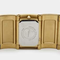 Pre Owned Roberto Cavalli Silver Gold Plated Stainless Steel Keira 72.53.272.675 Women's Wristwatch 38 mm