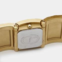 Pre Owned Roberto Cavalli Silver Gold Plated Stainless Steel Keira 72.53.272.675 Women's Wristwatch 38 mm