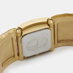Pre Owned Roberto Cavalli Silver Gold Plated Stainless Steel Keira 72.53.272.675 Women's Wristwatch 38 mm
