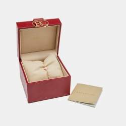 Pre Owned Roberto Coin Princess Flower Diamonds 18k Rose Gold Reversible Bracelet