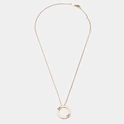 Roberto Coin Love in Verona Diamond 18k Yellow Gold Pendant Necklace