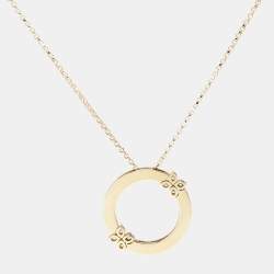 Roberto Coin Love in Verona Diamond 18k Yellow Gold Pendant Necklace