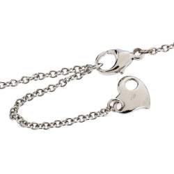 Pre Owned Roberto Coin Cheval Stirrup Diamond Two Tone 18K Gold Pendant Necklace