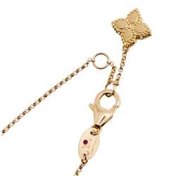 Roberto Coin Principessa Single Diamond Flower 18k Two Tone Gold Bracelet 
