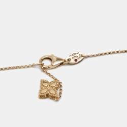 Roberto Coin Princess Flower Diamond 18k Two Tone Gold Station Necklace