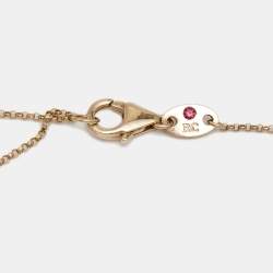 Roberto Coin Princess Flower Diamond 18k Two Tone Gold Station Necklace