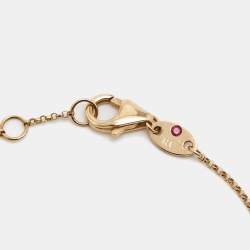 Pre Owned Roberto Coin Palazzo Ducale Diamonds 18k Rose Gold Bracelet