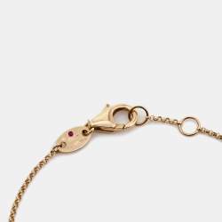Pre Owned Roberto Coin Palazzo Ducale Diamonds 18k Rose Gold Bracelet