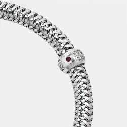 Roberto Coin Primavera Diamond Accent 18K White Gold Bangle Bracelet
