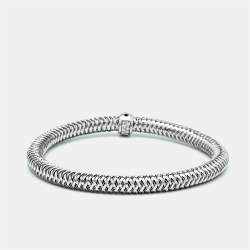Roberto Coin Primavera Diamond Accent 18K White Gold Bangle Bracelet