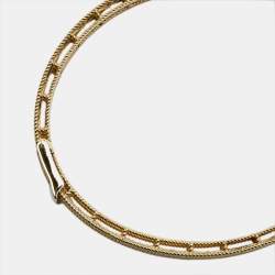 Pre Owned Roberto Coin Symphony Barocco 18K Yellow Gold Bangle Bracelet