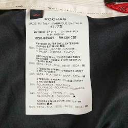 Pre Owned Rochas Black Crinkled Crepe & Lace Paneled Mini Skirt M