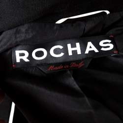 Rochas Black Embellished Eye Motif Detail Two Button Blazer L