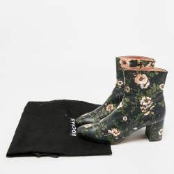 Pre Owned حذاء بوت روكاس جلد متعدد الألوان بطول الكاحل مقاس 39.5