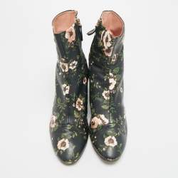 Pre Owned حذاء بوت روكاس جلد متعدد الألوان بطول الكاحل مقاس 39.5