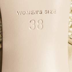 Pre Owned Roger Vivier Green Raffia And Leather Belle Vivier Slingback Pumps Size 38