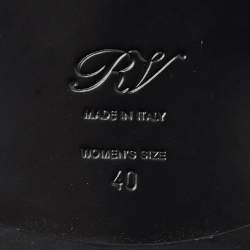 Pre Owned Roger Vivier Brown Leopard Print Calf Hair Lace Up Oxfords Size 40