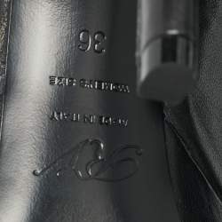 مملوكة مسبقًا Roger Vivier Viv Size 36 Black Leather Knee Length Boots                