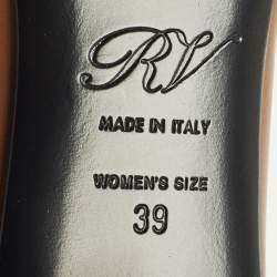 Pre Owned حذاء كعب عالي روجر فيفييه بيل جلد لامع أسود مقاس 37